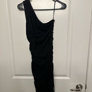 One shoulder sexy body con dress
